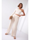 Light beige women\'s set with trousers 70700 - Online store - Boutique